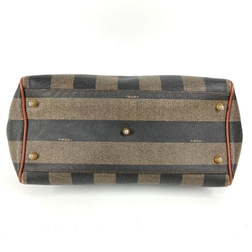 FENDI Vintage Pecan Handbag, Mini Boston Bag, Leather, Brown, Men's and Women's - Picture 5 of 16
